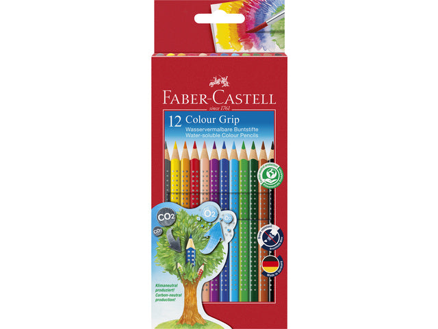 Kleurpotlood Faber-Castell Color Grip 2001 behuizing etui a 12 stuks