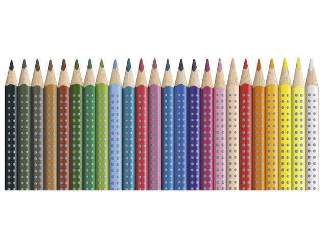 Kleurpotlood Faber-Castell Grip 2001 behuizing etui a 24 stuks