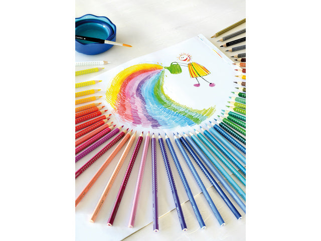 Kleurpotlood Faber-Castell Grip 2001 behuizing etui a 24 stuks