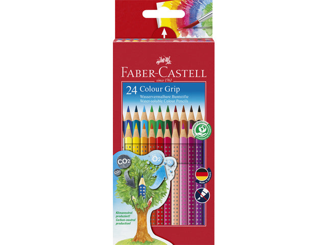 Kleurpotlood Faber-Castell Grip 2001 behuizing etui a 24 stuks