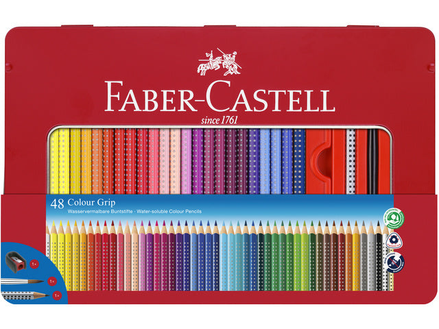 Kleurpotlood Faber-Castell Grip 2001 set a 48 stuks