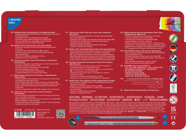 Kleurpotlood Faber-Castell Grip 2001 set a 48 stuks