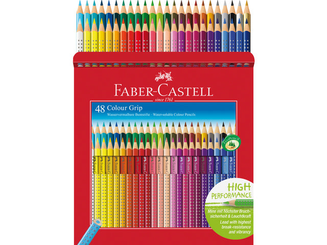 Kleurpotlood Faber-Castell Grip 48 stuks + gratis A3 Kangaro schetsboek