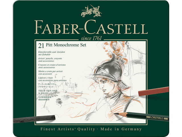 Pitt Monochrome Set Faber-Castell 21-teilig mittel