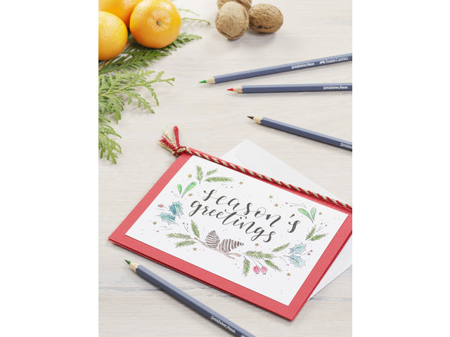 Aquarelkleurpotlood Faber-Castell Goldfaber etui 12 stuks