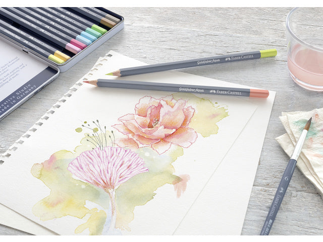 Aquarelkleurpotlood Faber-Castell Goldfaber 147 lichtblauw