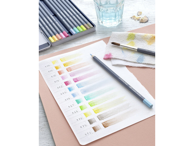 Aquarelkleurpotlood Faber-Castell Goldfaber 147 lichtblauw