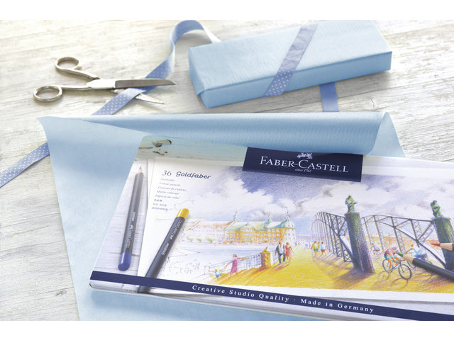 Buntes Faber-Castell Goldfaber-Etui mit 36 ​​Stück