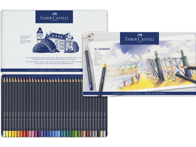 Buntes Faber-Castell Goldfaber-Etui mit 36 ​​Stück