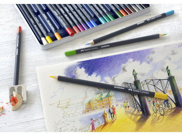 Buntes Faber-Castell Goldfaber-Etui mit 36 ​​Stück