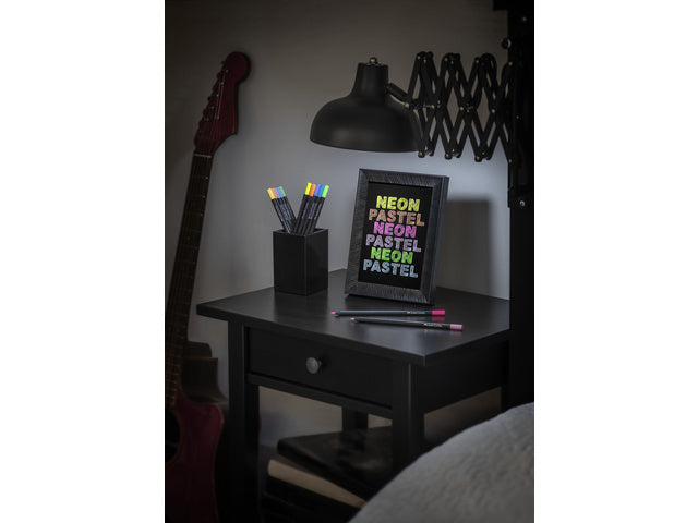 Kleurpotlood Faber-Castell Black Edition 12 stuks neon+pastel in karton etui