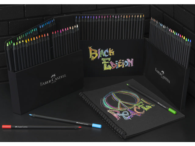 Kleurpotlood Faber-Castell Black Edition 100 stuks in kartonnen etui