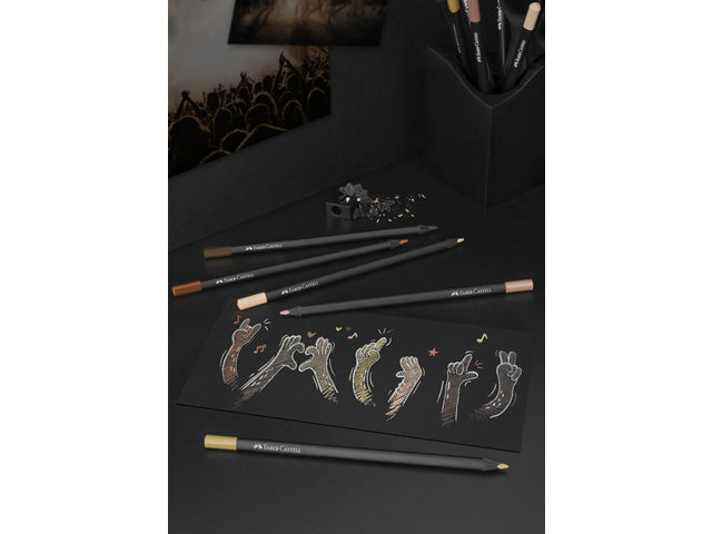 Kleurpotlood Faber-Castell Black Edition 12 Stück Huidskleurtinten in Kartonetui