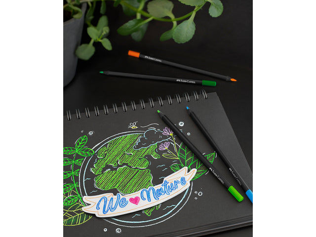 Kleurpotloden Faber-Castell Black Edition in elektronische verpakking á 24 stuks