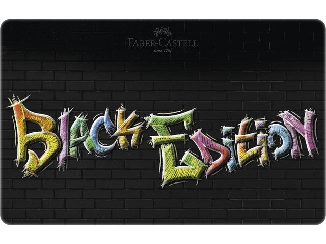 Farbenfrohes Faber-Castell Black Edition 36 Stück im Bliketui