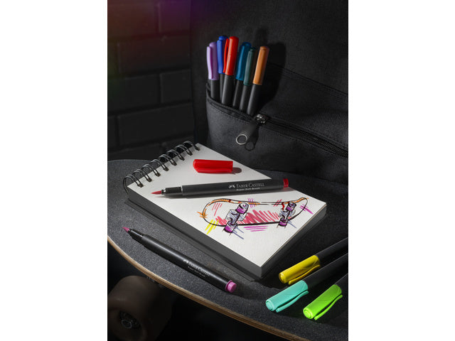 Brushpen Faber-Castell Black Edition 20 stuks in kartonnen etui