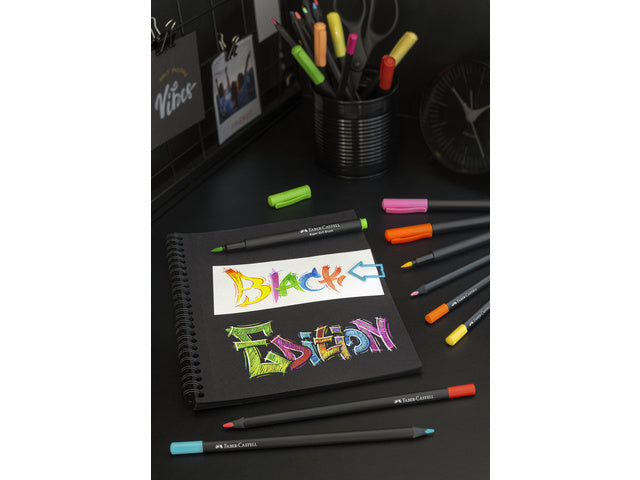 Brushpen Faber-Castell Black Edition 20 stuks in kartonnen etui