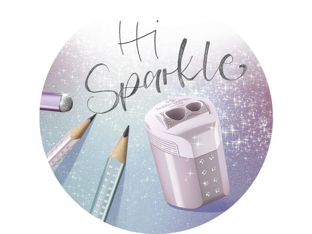 Potlood Faber-Castell Grip sparkle rose metallic