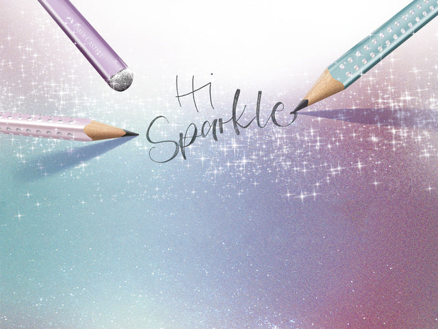 Potlood Faber-Castell Grip sparkle rose metallic