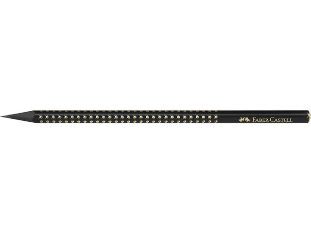 Potlood Faber-Castell grafiek Grip Sparkle Midnight goud