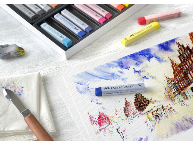 Pastelkrijt Faber-Castell Creative Studio Softpastel 12 delig etui