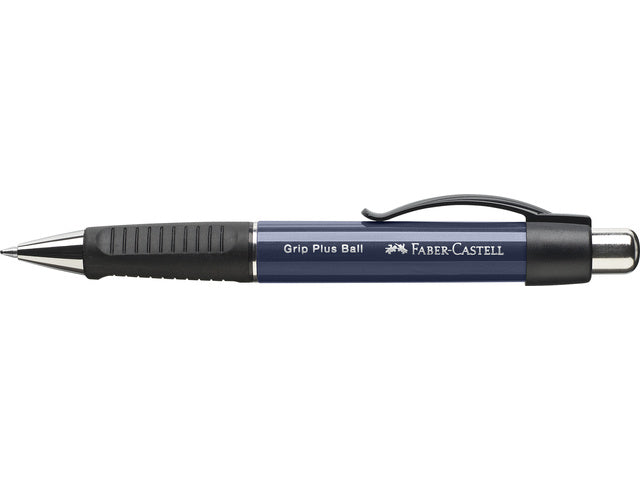 Balpen Faber-Castell GRIP Plus blauw metallic