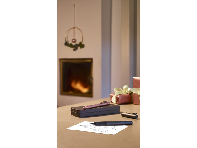 Balpen en Vulpen Faber-Castell Grip 2011 zwart in geschenkverpakking