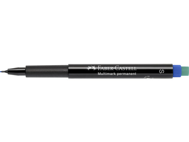 Marker Faber-Castell Multimark permanent S blauw