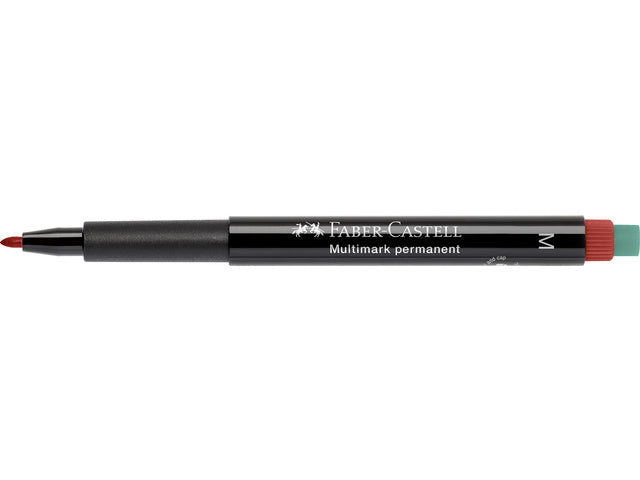 Marker Faber-Castell Multimark permanent M rot
