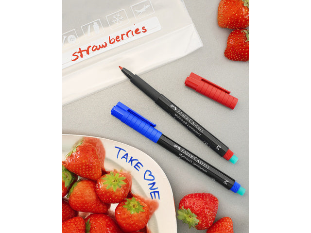 Marker Faber-Castell Multimark permanent M rot
