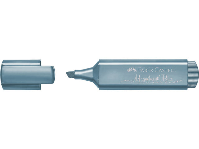 Tekstmarker Faber-Castell 46 metallic blauw