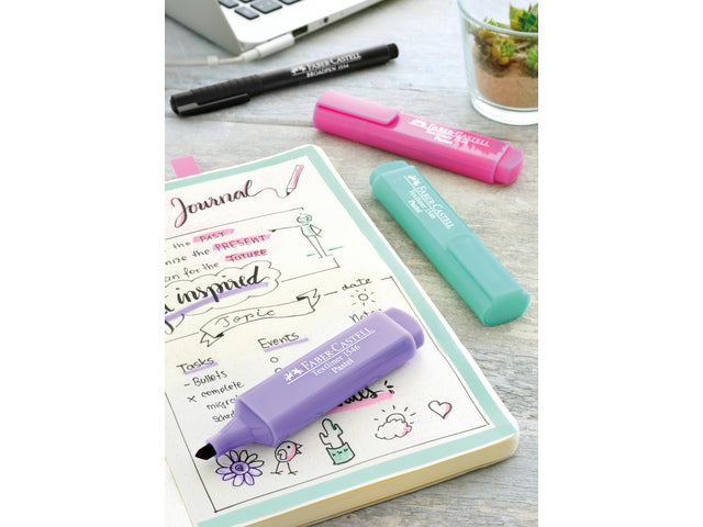 tekstmarker Faber-Castell 1546 pastel roze