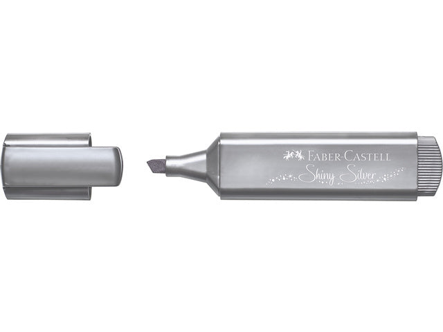 Tekstmarker Faber-Castel Metallic zilver
