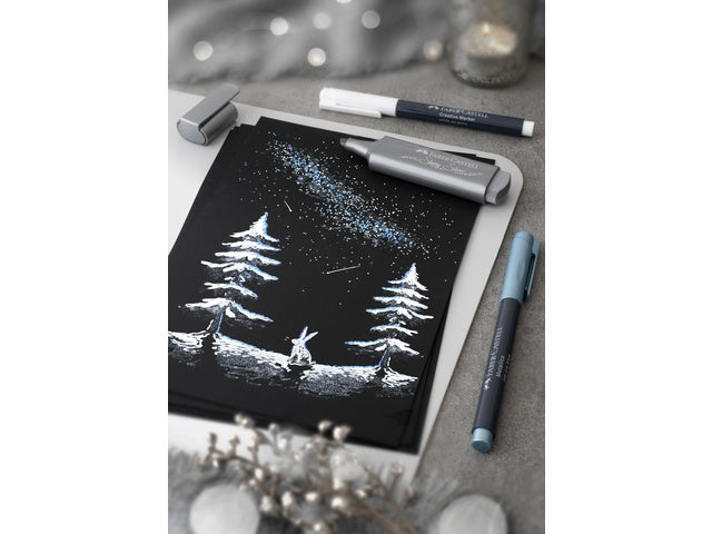 Tekstmarker Faber-Castel Metallic zilver