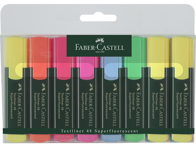 Textmarker Faber-Castell 48 Promoset 6 Neonfarben +2 gratis