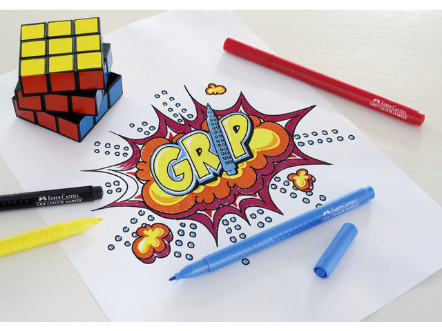 Viltstiften Faber-Castell Grip 30x ass. Kleuren