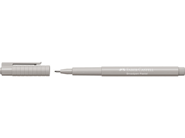 Fineliner Faber-Castell Broadpen Pastel 0,8mm grijs