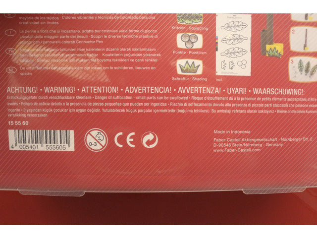 viltstiften Faber-Castell Connector koffer viltstiften 60 stuks