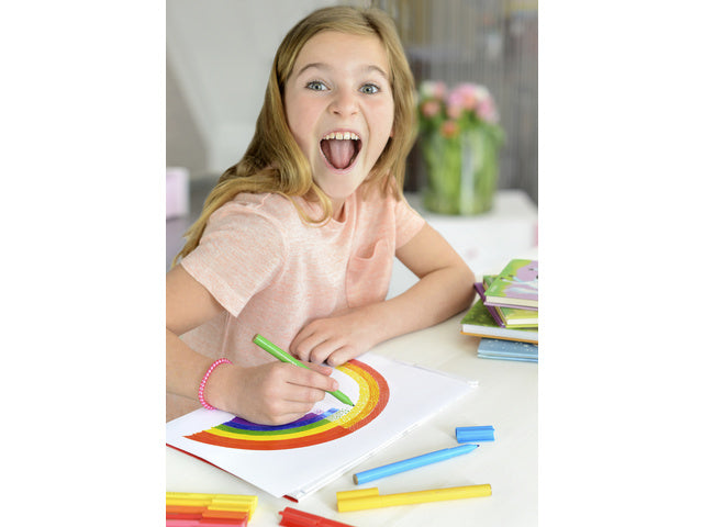 viltstiften Faber-Castell Connector koffer viltstiften 60 stuks