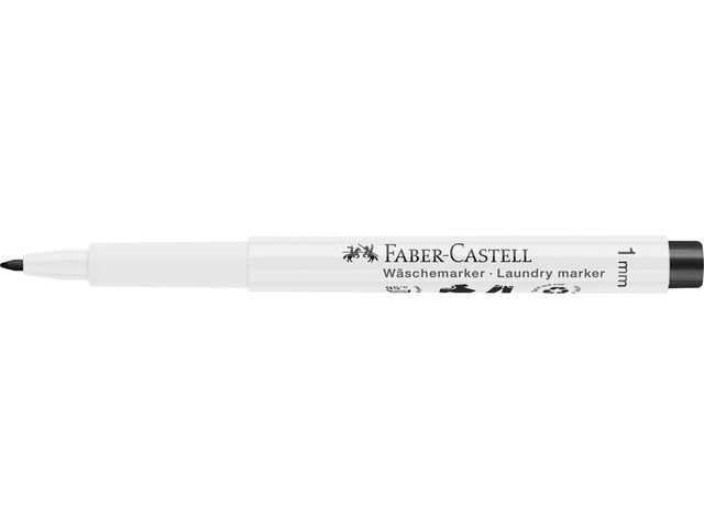 Wasmarkeerstift Faber-Castell schwarz runder Punt