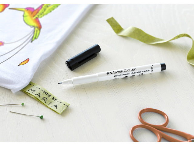 Wasmarkeerstift Faber-Castell schwarz runder Punt