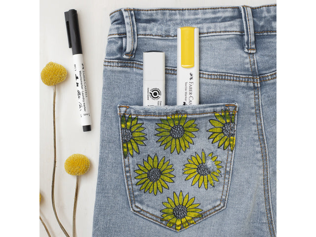 Textielmarker Faber-Castell Geel