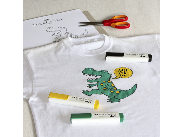 Textielmarker Faber-Castell Geel