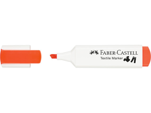 Textielmarker Faber-Castell Neon oranje