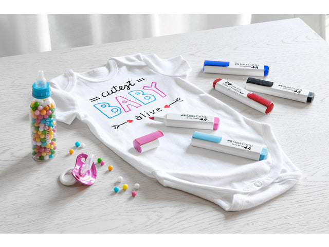 Textielmarkers Faber-Castell 5 stuks "BABY"