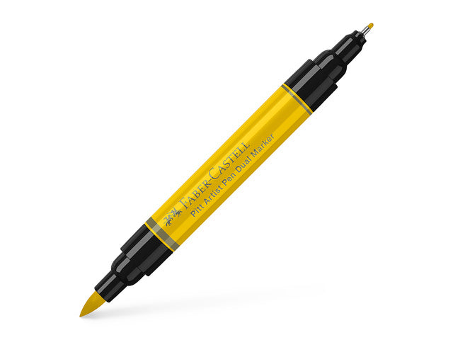 Tekenstift Faber-Castell Pitt Artist Pen Duo Marker 107 CadmiumGel Gel
