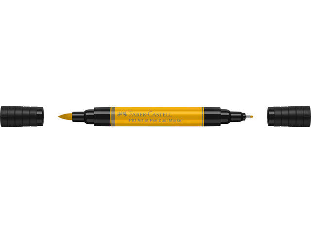 Tekenstift Faber-Castell Pitt Artist Pen duo marker 109 chroomgeel donker
