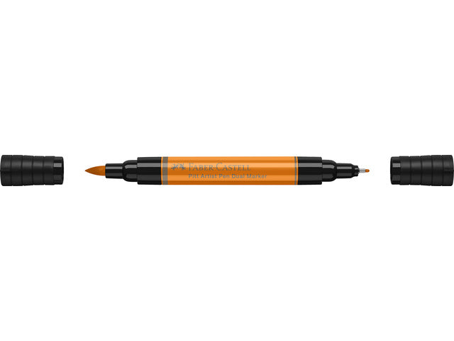 Tekenstift Faber-Castell Pitt Artist Pen duo marker 113 orange glasiert