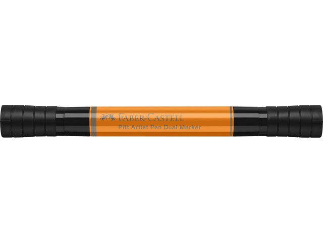 Tekenstift Faber-Castell Pitt Artist Pen duo marker 113 orange glasiert
