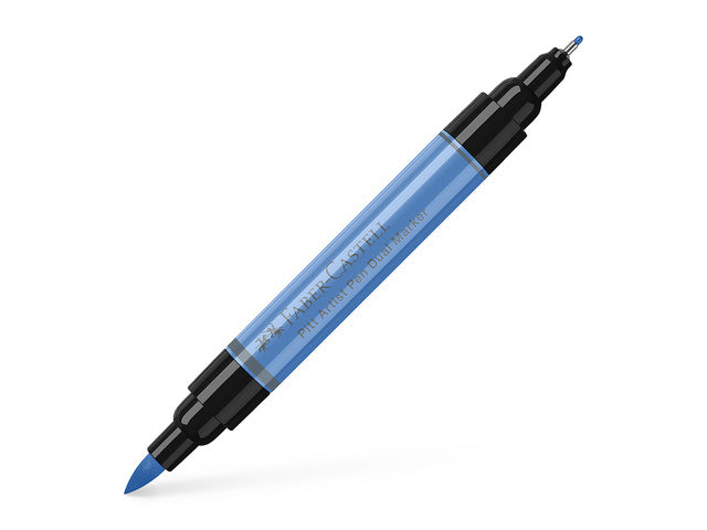 Tekenstift Faber-Castell Pitt Artist Pen duo marker 120 ultramarijn